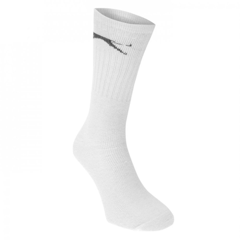 Slazenger Crew Socks 5 Pack Childs White