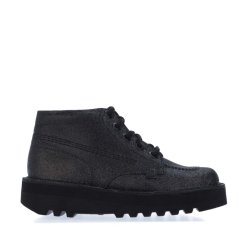 Kickers Kick Hi Stack Glitter Boots Black