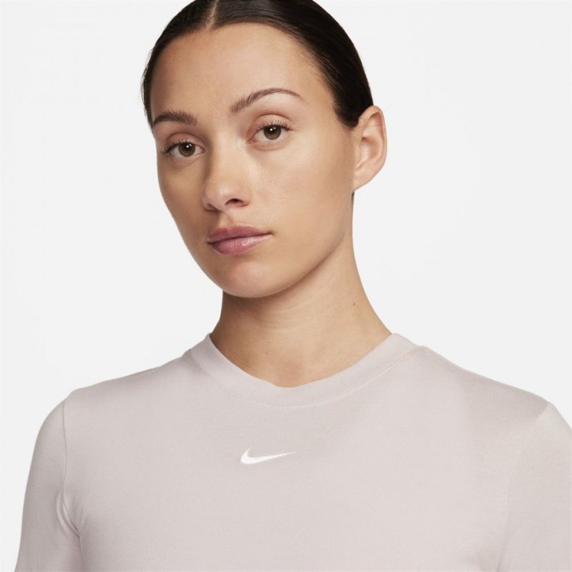 Nike Sportswear Essential Women's Slim-Fit Crop T-Shirt Platinum Viole