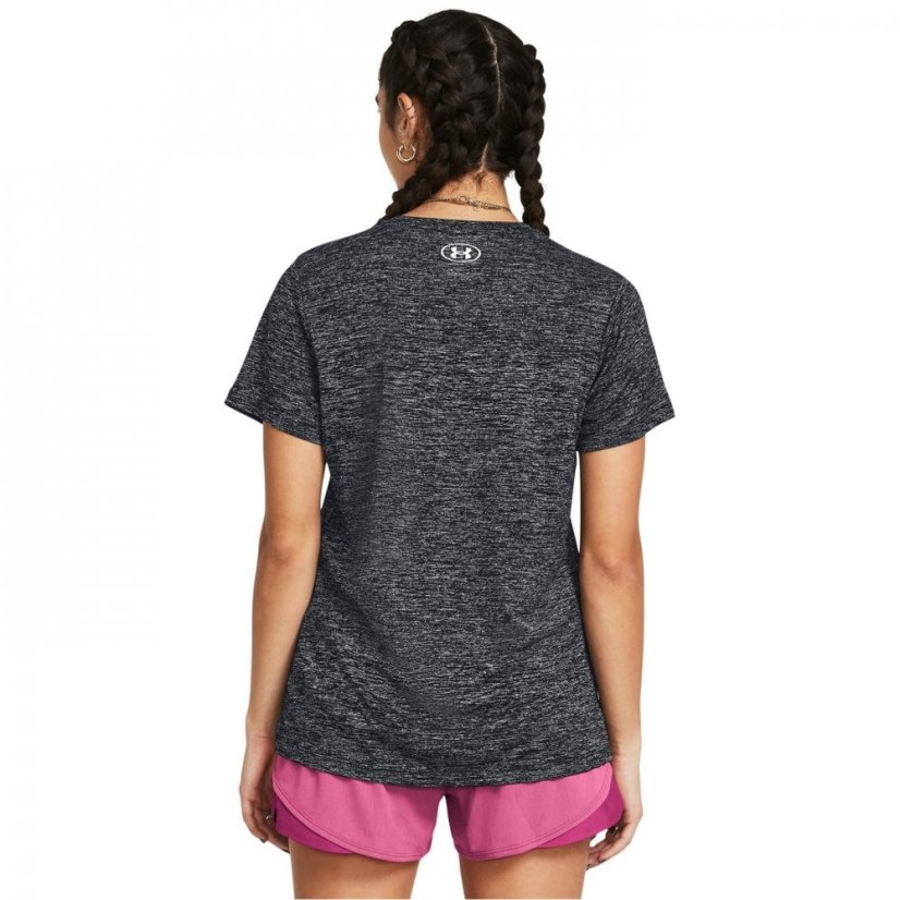 Under Armour Tech Twist Short Sleeve Womens Black Twist