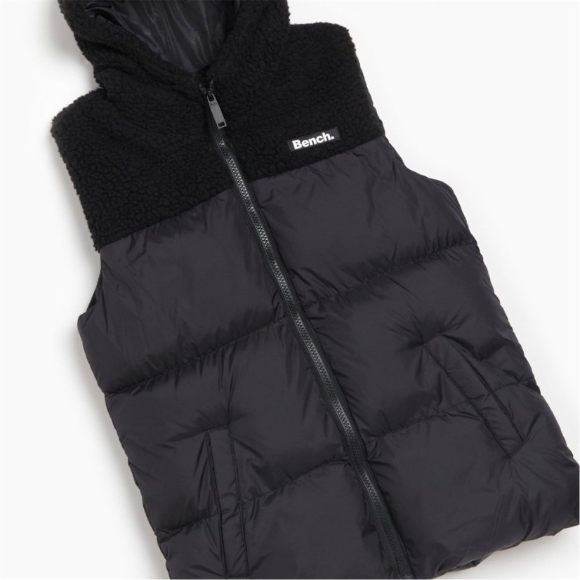 Bench Boys BORG NYLON GILET Black