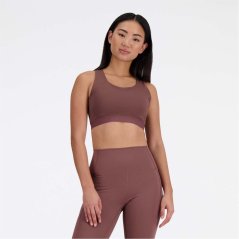 New Balance Sleek Medium Support Pocket Sports Bra Purple