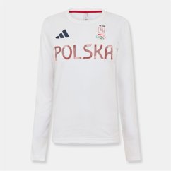 adidas Women's Long Sleeve Performance Gym Top White