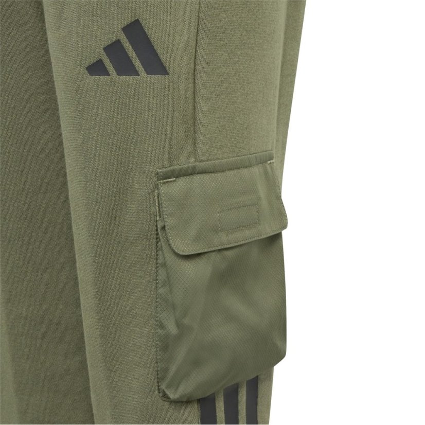 adidas Little Kids Utility Cargo Joggers Khaki