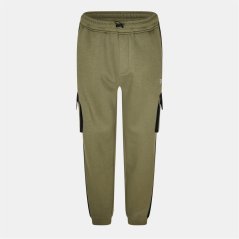 Everlast Men's Utility Closed Hem Fleece Joggers Khaki