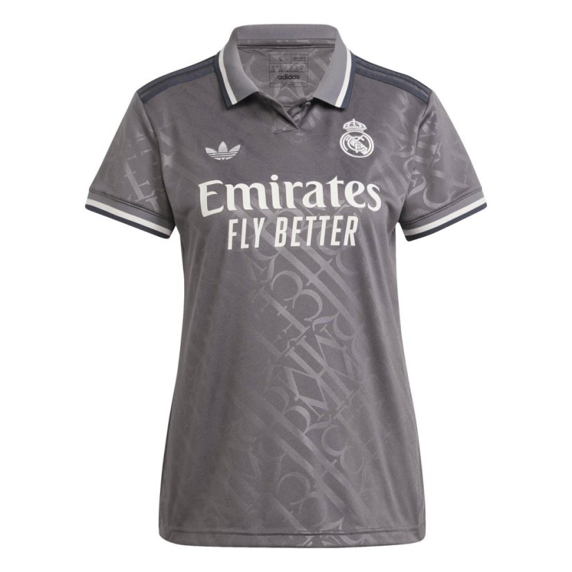adidas Womens adidas Real Madrid Third Shirt 24/25 Charcoal
