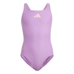 adidas Solid Small Logo Swimsuit PrePurple/Pink