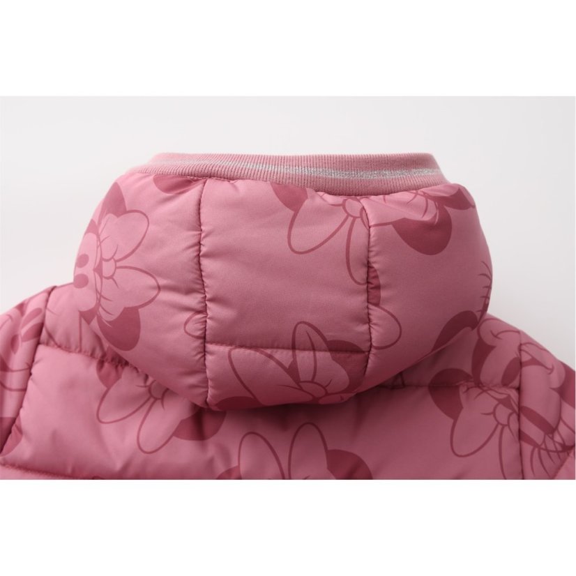 Character Kids' Hooded Long Sleeve Short Puffer Jacket Minnie