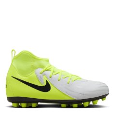 Nike Phantom Luna II Academy Juniors Artificial Ground Football Boots Silver/Volt