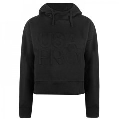 USA Pro Crop OTH Hoodie Ladies Black