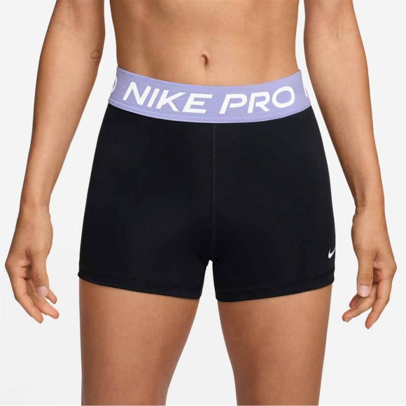 Nike Pro Three Inch Shorts Womens Black/Lilac