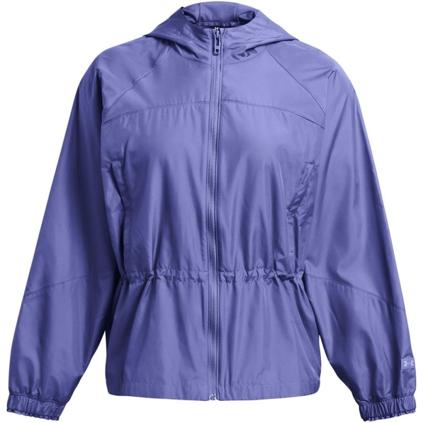 Under Armour Women's Rush Woven Full Zip Performance Training Jacket Purple