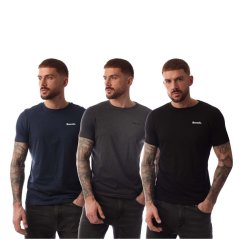 Bench Platten 3 Pack T-Shirts Navy Grey