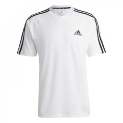 adidas Classic 3 Stripe Sereno pánske tričko White/Black