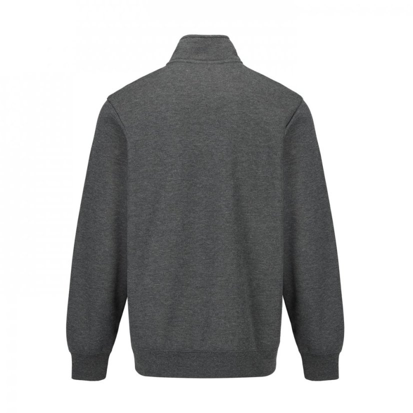 Slazenger Quarter Zip Fleece Top Mens Charcoal Marl