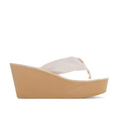 Rocket Dog Women's Diver Wedge Flatform Sandal Cream