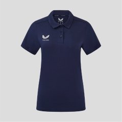 Castore Women's Short Sleeve Polo Shirt Peacoat
