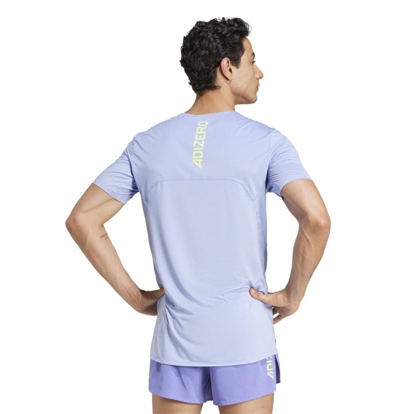 adidas Adizero Running T-Shirt Blue Spark