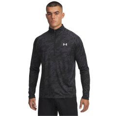 Under Armour Tech™ ½ Zip Long Sleeve Mens Black Camo