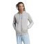 adidas Essentials French Terry 3-Stripes Zip pánska mikina grey heathr/wht