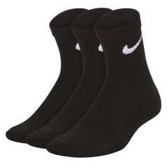 Nike Basic Crew 3Pk Childs Black