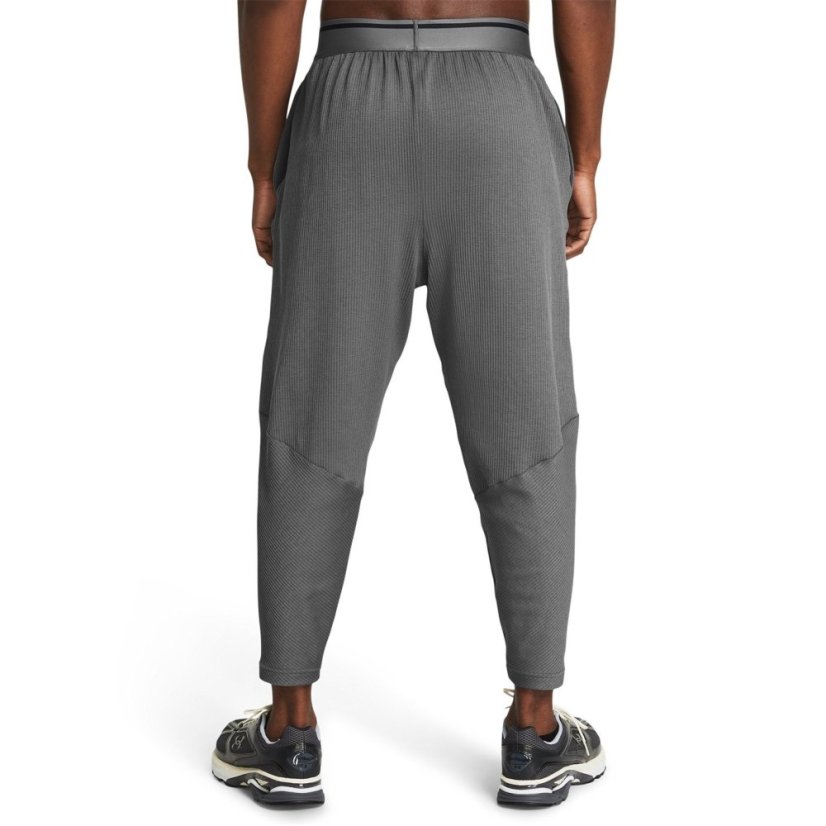 Under Armour Men's Ribbed Open Hem Fleece Joggers Grey