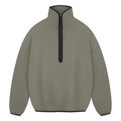 adidas Men's Quarter-Zip Fleece Clay
