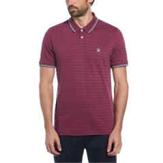 Original Penguin Cotton Solid Short-Sleeve Polo Shirt Amaranth