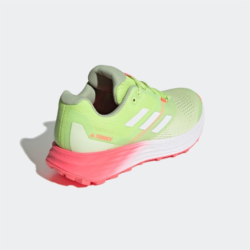 adidas Terrex Two Flow Trail Running Shoes Womens Almost Lime / Crystal White /