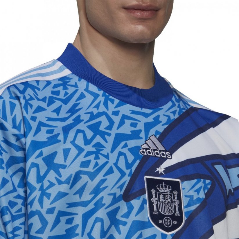 adidas Spain Icon Goalkeeper Shirt 2022. Adults Blue