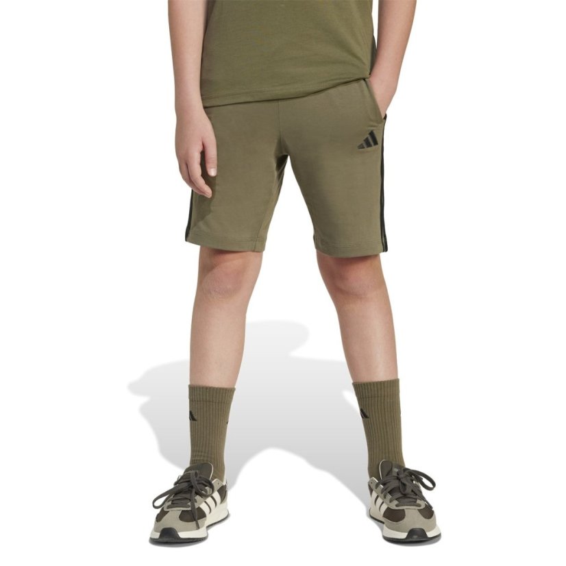 adidas Essential Woven Shorts Juniors Khaki/Black