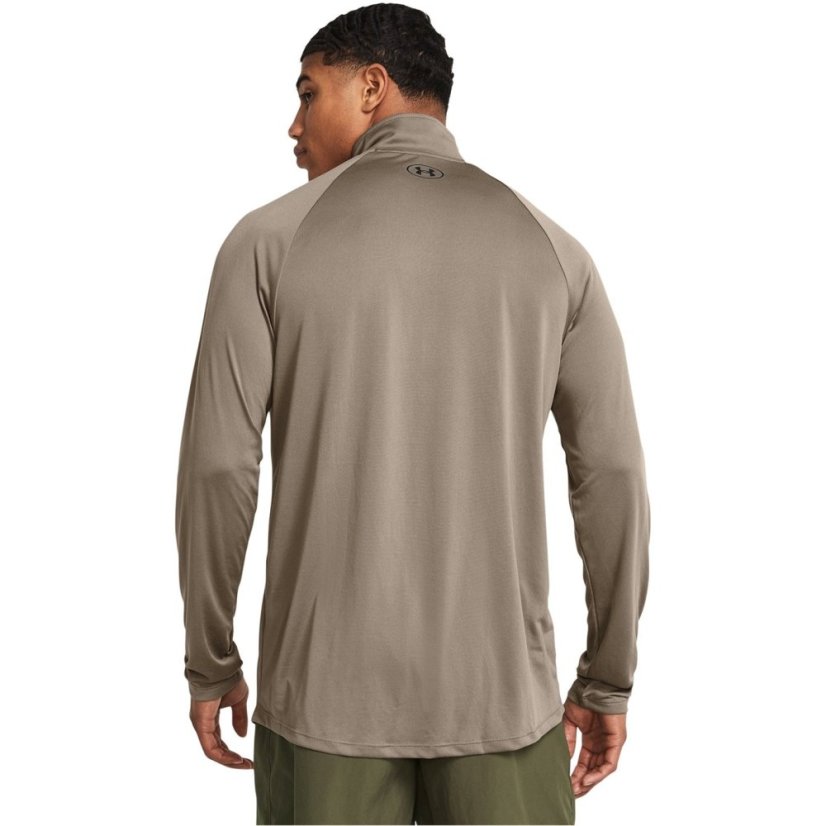 Under Armour Tech™ ½ Zip Long Sleeve Mens Taupe Dusk