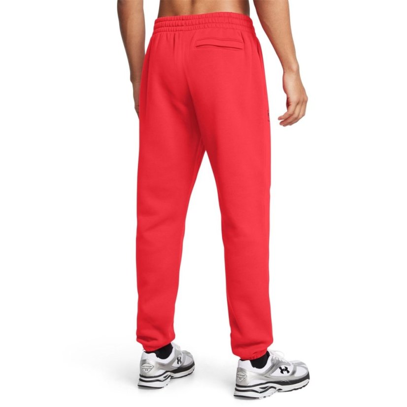 Under Armour Men's Essential Performance Fleece Tracksuit Bottom Red