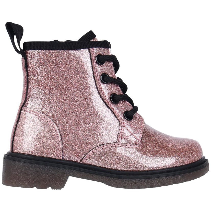 Miso Brandi Infant Girls Boots Pink Glitter