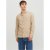 Jack and Jones Men's Classic Long-Sleeve Plain Shirt Oatmeal