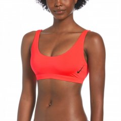 Nike Swim Sneakerkini Scoop Neck Bikini Top Womens Brght Crimson