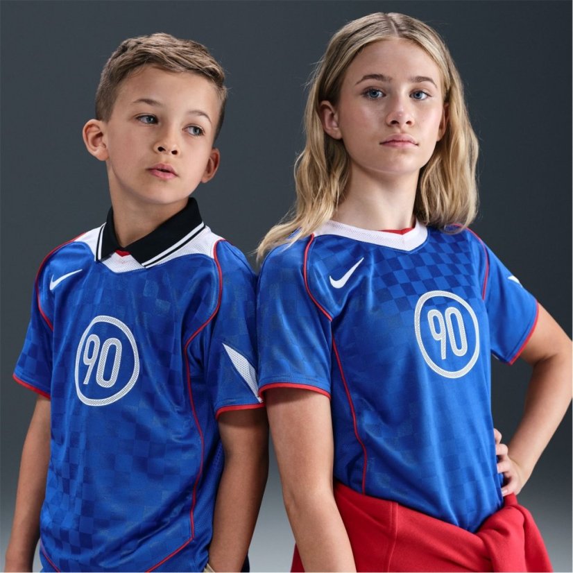 Nike Total 90 Energy Shirt Juniors Blue/White