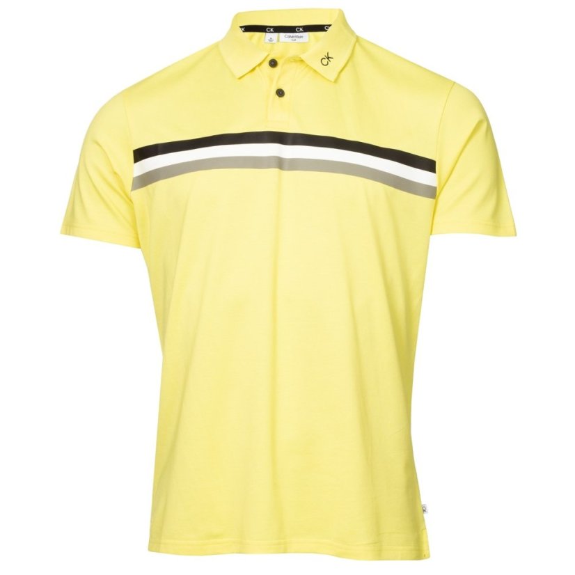 Calvin Klein Golf G Parker Polo Sn33 Acid Yellow