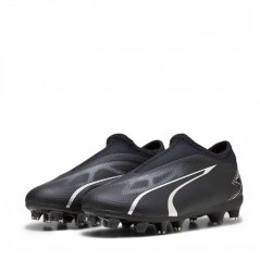 Puma Ultra Match Children's Football Boots Black/Asphalt