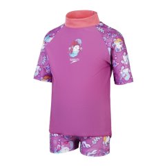Speedo Kids' Rash Top Set Pink/Pink
