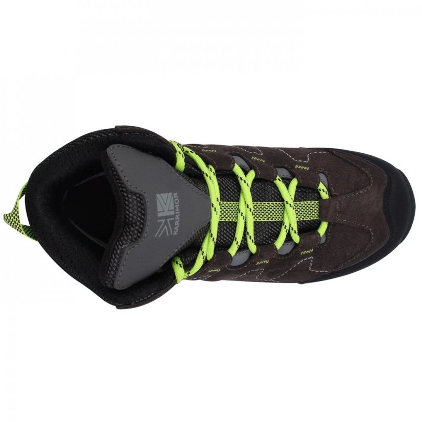 Karrimor Hot Rock Waterproof Walking Boots Childrens Charcoal/Green