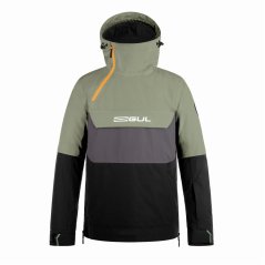 Gul Men's Powder Anorak Waterproof Windproof Ski Jacket Khaki/Black