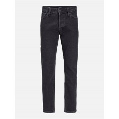 Jack and Jones Men's Eddie Wide Leg Jeans Black Denim