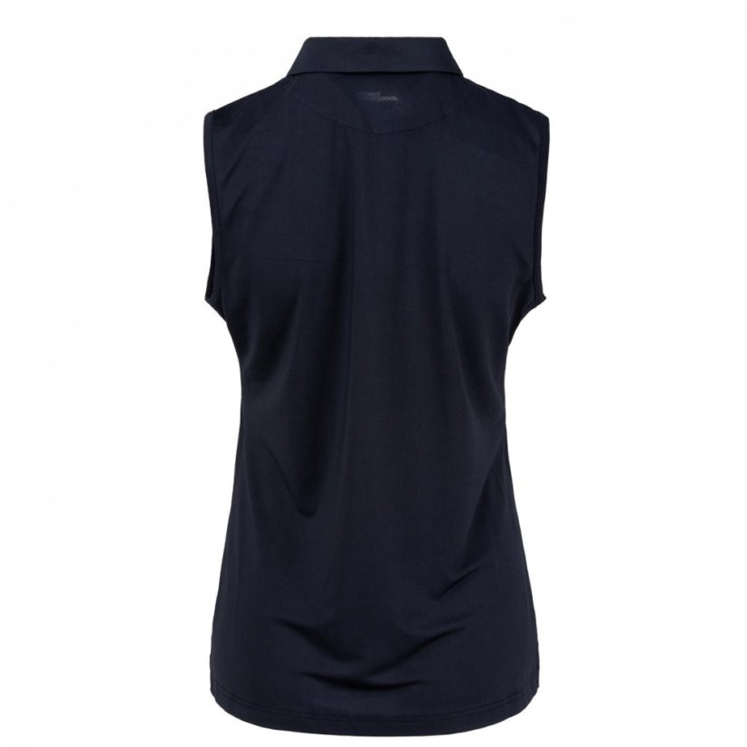 Slazenger Sleeveless Polo Shirt Womens Navy