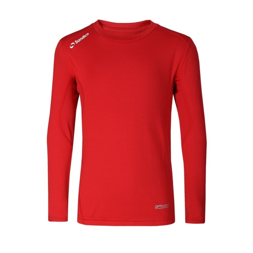 Sondico Long Sleeved Core Base Layer Junior Red