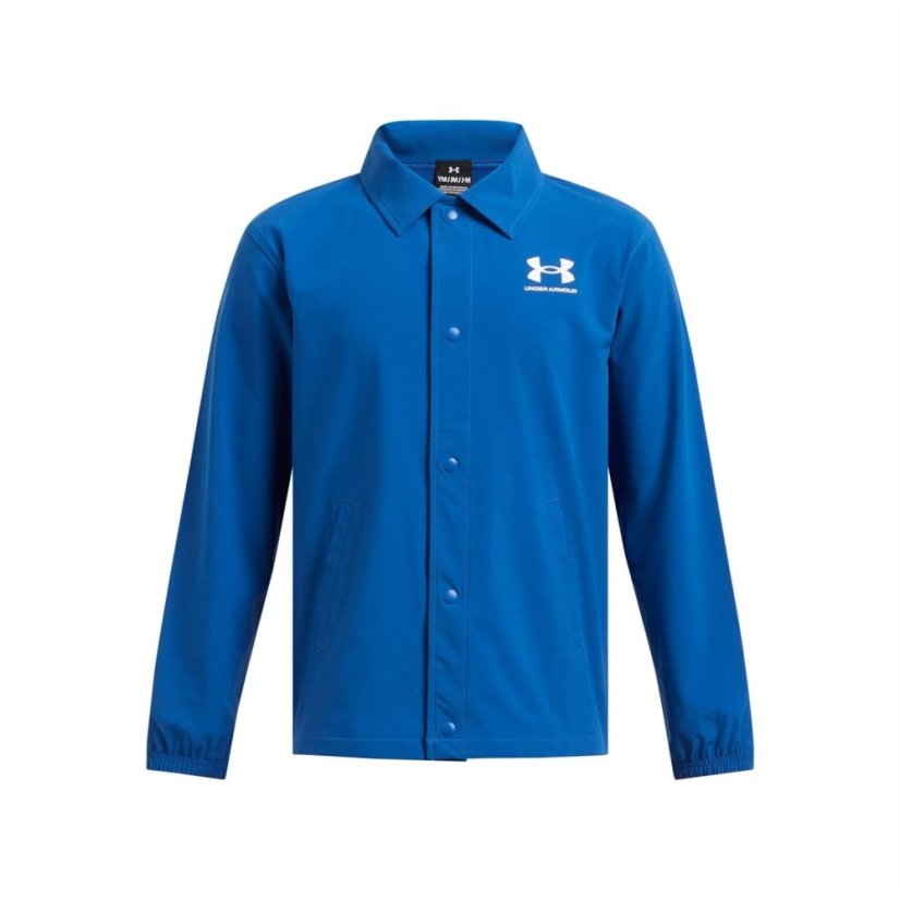 Under Armour B Icon Woven Coach Jacket Blue