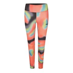 Diadora Women's Flowers Performance Gym Leggings Blk/Coral