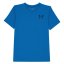 Under Armour Cotton Short Sleeve T-Shirt Junior Boys Horizon Blue