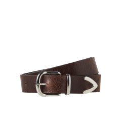 Jack and Jones Men's Western Leather Belt Brown Stone
