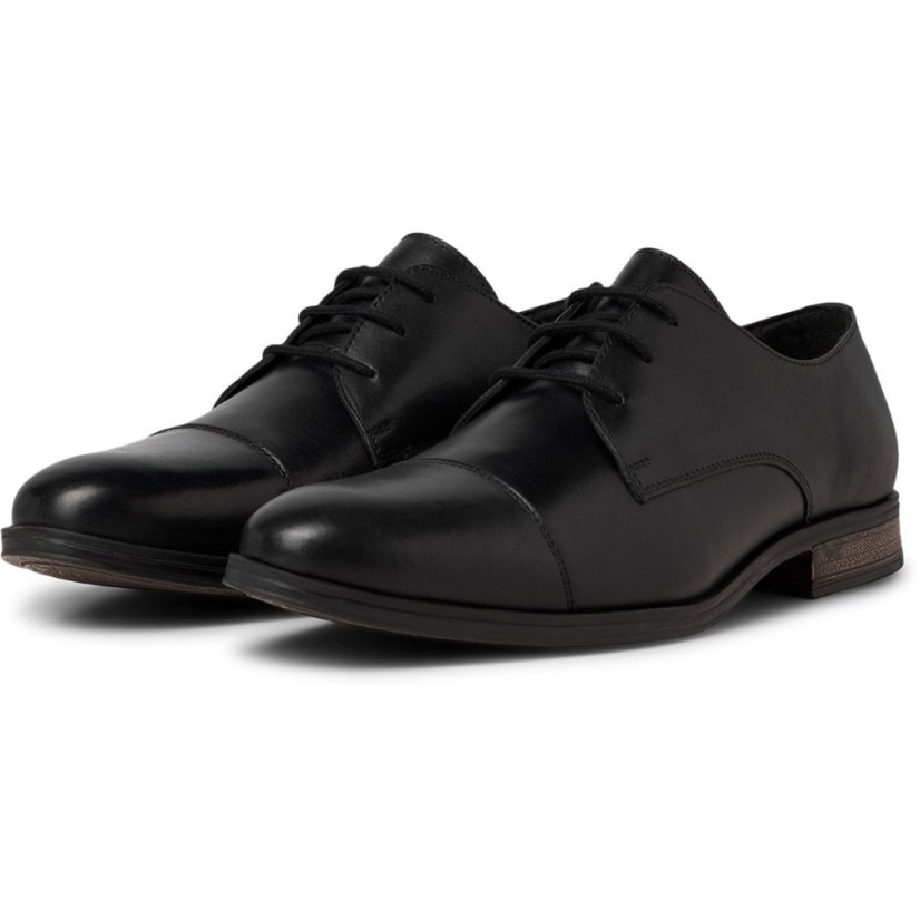 Jack and Jones Raymond Leather Shoe Mens Anthracite